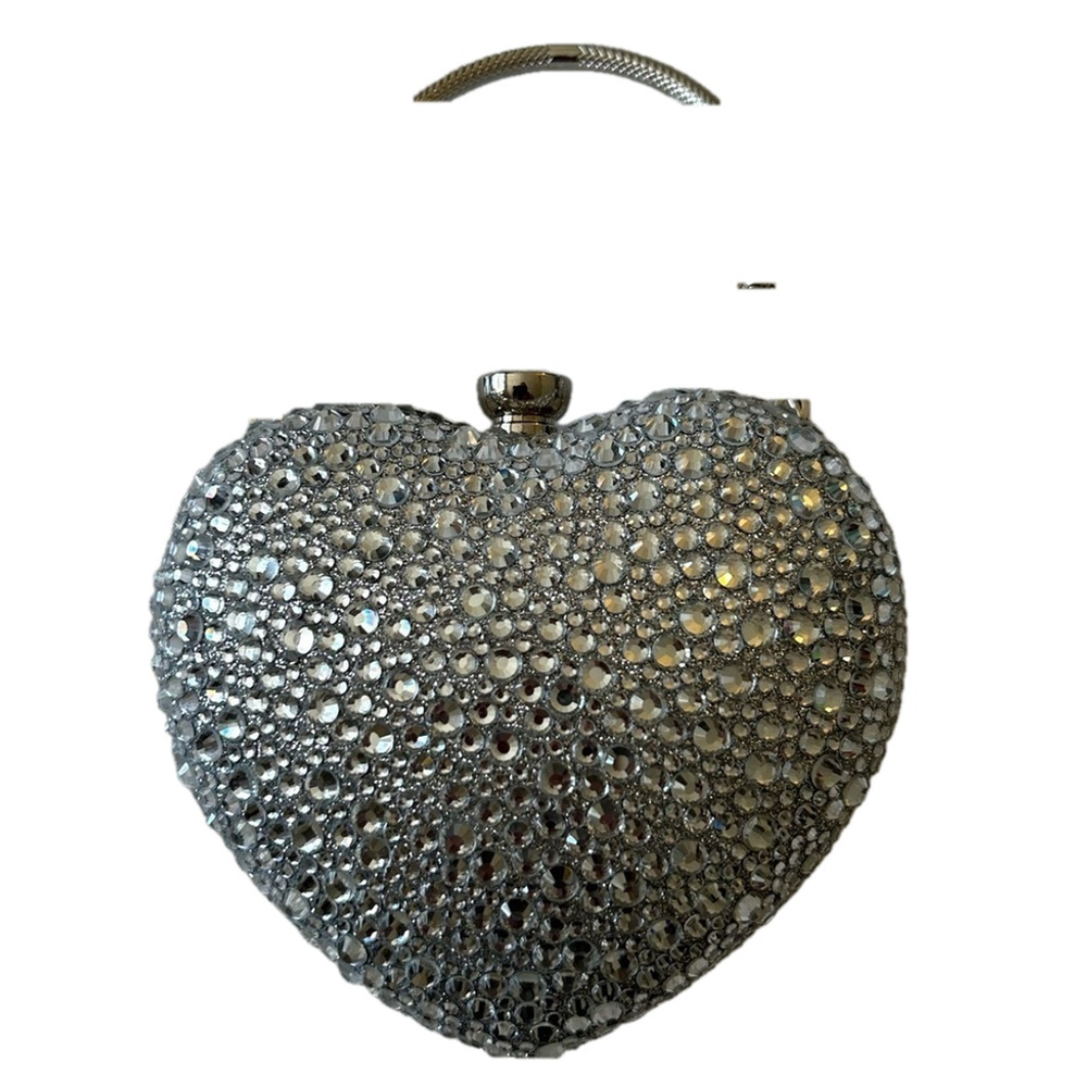 NEW RAMLA Silver Heart Bag
